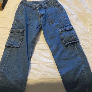 SHEIN Blue Denim- Cargo